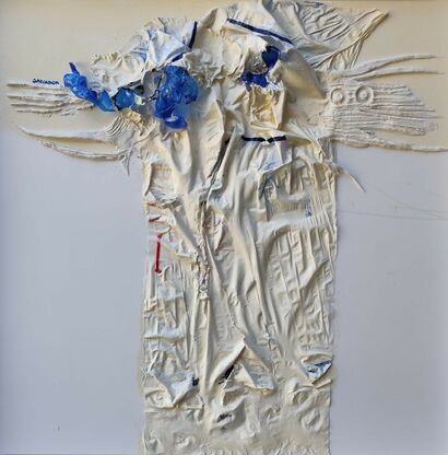 Melting of polar ice n. 4 / Disgelo 4 - a Paint Artowrk by Nives Salvador
